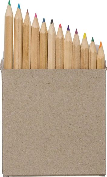 Set de lápices de colores Devin | 12 uds. Personalizado | Goodie