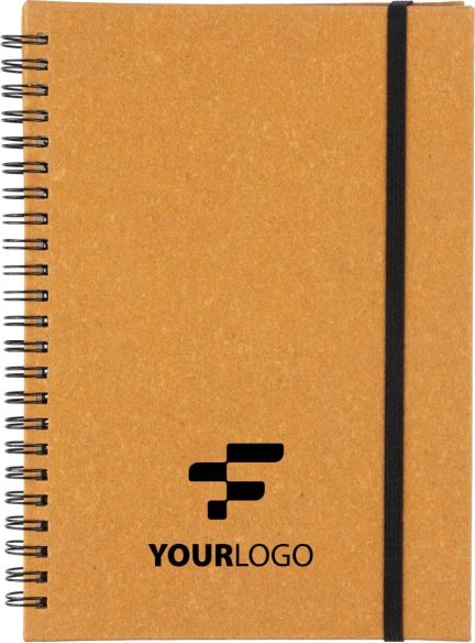 Cuaderno Egon | Cuero reciclado | A5 | Personalizado | Goodie