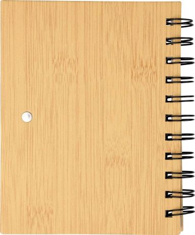 Libreta símil bambú con memos Personalizada | Goodie