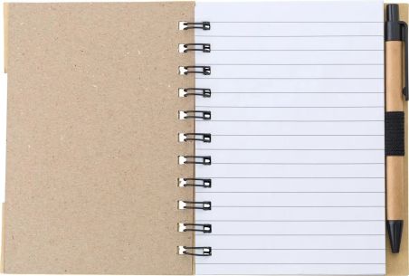 Libreta símil bambú con memos Personalizada | Goodie