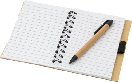 Libreta símil bambú con memos Personalizada | Goodie
