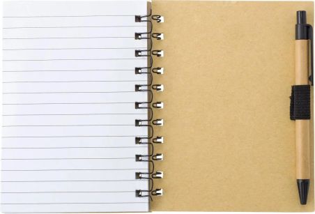 Libreta símil bambú con memos Personalizada | Goodie