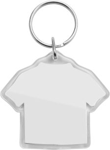Llavero de plástico Personalizado (camiseta) | Goodie