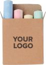 Caja de Cartón con 4 Tizas Grandes Personalizada 108629 - Imagen 2