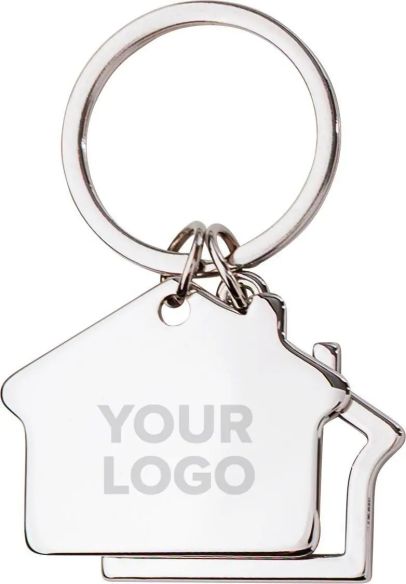Llavero de Aleación de Zinc Forma de Casa Personalizado | Goodie
