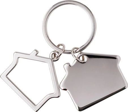 Llavero de Aleación de Zinc Forma de Casa Personalizado | Goodie