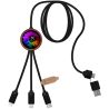 SCX.design C37 Cable de Carga de 40 W 5 en 1 con Estuche Redondo de Madera Personalizado 62PX071 - Imagen 3