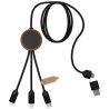 SCX.design C37 Cable de Carga de 40 W 5 en 1 con Estuche Redondo de Madera Personalizado 62PX071 - Imagen 7