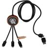 SCX.design C37 Cable de Carga de 40 W 5 en 1 con Estuche Redondo de Madera Personalizado 62PX071 - Imagen 8