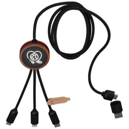 Cable de Carga 5 en 1 de 40 W con Estuche Redondo | Goodie
