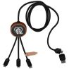 SCX.design C37 Cable de Carga de 40 W 5 en 1 con Estuche Redondo de Madera Personalizado 62PX071 - Imagen 10