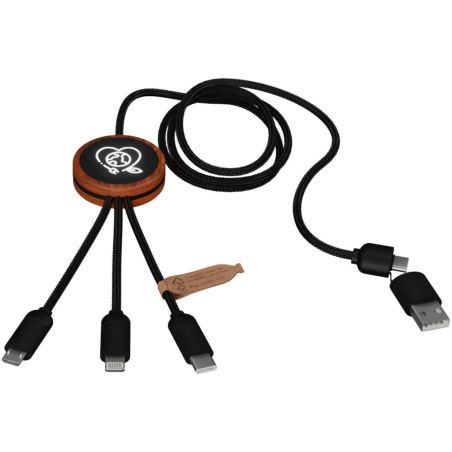 Cable de Carga 5 en 1 de 40 W con Estuche Redondo | Goodie