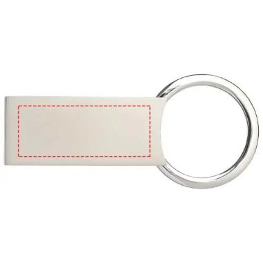 Llavero rectangular metálico personalizado | Goodie