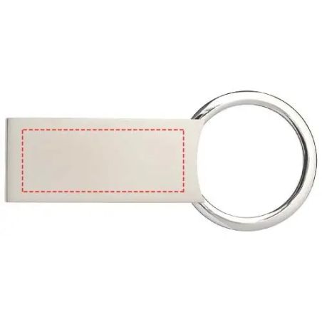 Llavero rectangular metálico personalizado | Goodie