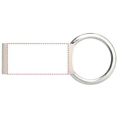 Llavero rectangular metálico personalizado | Goodie