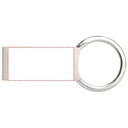 Llavero rectangular metálico personalizado | Goodie