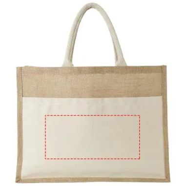Bolsa Tote de Yute con Bolsillo Personalizada | Goodie
