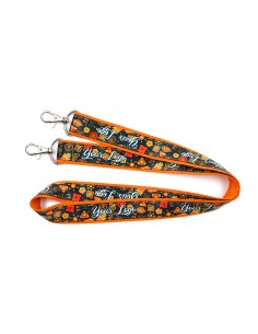 Lanyard con dos mosquetones