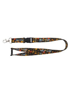 Lanyard de poliéster con hebilla de plástico y cierre de...
