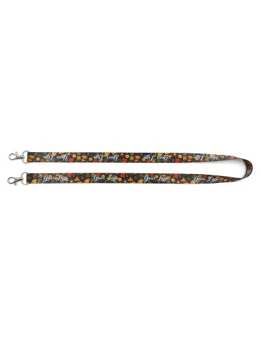 Lanyard de poliéster con dos mosquetones