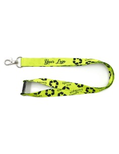 Lanyard de rPET con cierre de seguridad