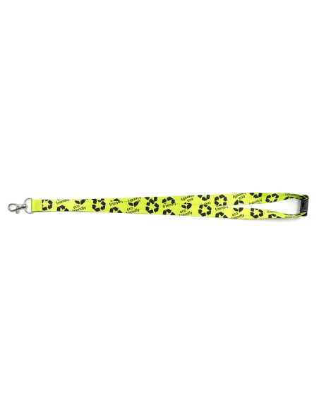 Lanyard de rPET con cierre de seguridad