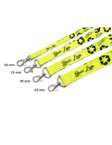 Lanyard de rPET con cierre de seguridad