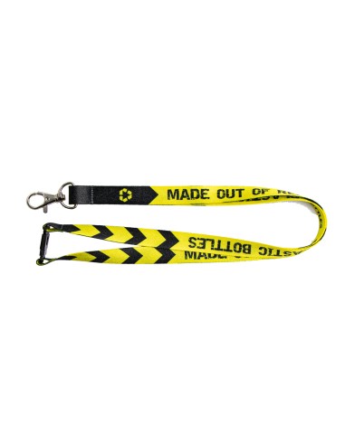 Lanyard de rPET con cierre de seguridad