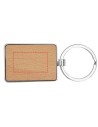 Llavero Rectangular de Madera de Haya con Carcasa Metálica Personalizado - Imagen 6