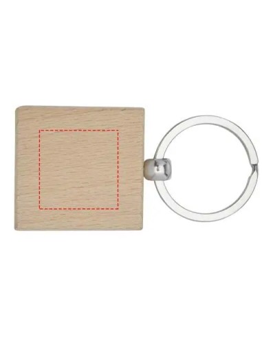 Llavero Cuadrado de Madera de Haya Personalizado | Goodie