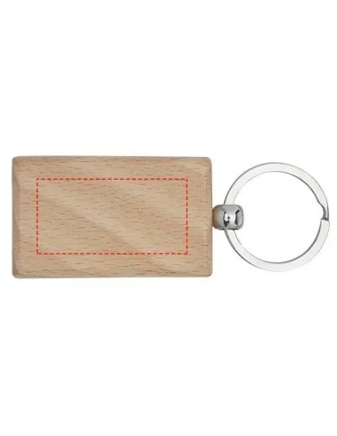 Llavero Rectangular de Madera de Haya Personalizado | Goodie