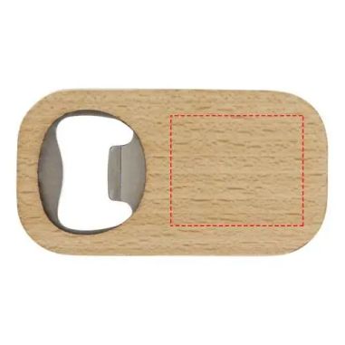 Abrebotellas de Madera con Función de Posavasos Personalizado | Goodie