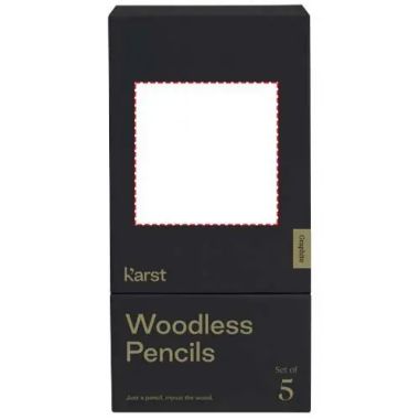 Set de 5 lápices de grafito 2B sin madera Karst® | Goodie