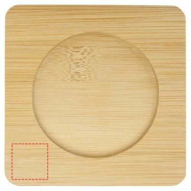 Set de 2 Tazas de Vidrio con Posavasos | Goodie