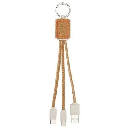 Cable de Carga 3 en 1 de Corcho | Goodie