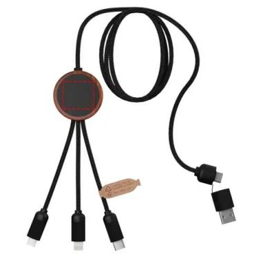 Cable de Carga 5 en 1 de 40 W con Estuche Redondo | Goodie