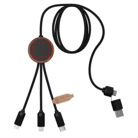 Cable de Carga 5 en 1 de 40 W con Estuche Redondo | Goodie