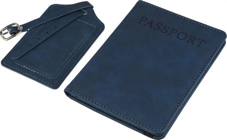 Porta Pasaporte y Etiqueta de Equipaje de PU Reciclado P | Goodie