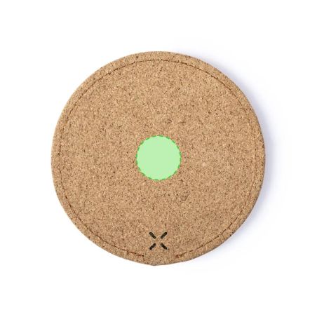 Cargador Inalámbrico Circular de Corcho Natural | Goodie