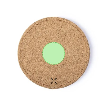 Cargador Inalámbrico Circular de Corcho Natural | Goodie