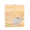 Set de 4 Cuchillos de Cocina en Madera y Acero 820593 - Imagen 6