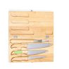 Set de 4 Cuchillos de Cocina en Madera y Acero 820593 - Imagen 8