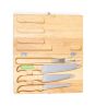 Set de 4 Cuchillos de Cocina en Madera y Acero 820593 - Imagen 10