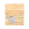 Set de 4 Cuchillos de Cocina en Madera y Acero 820593 - Imagen 19