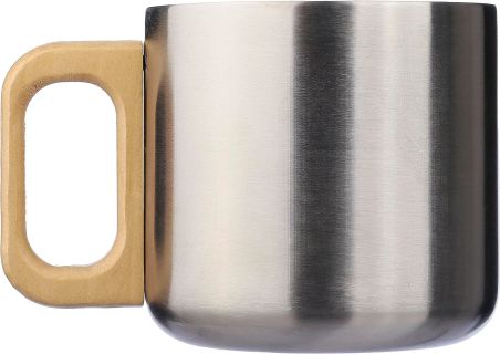 Taza Termo Acero Reciclado Asa Madera | Goodie