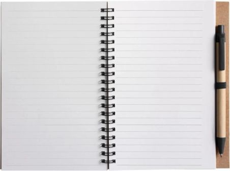 Cuaderno Stella | Cartón reciclado | Rayado | Personalizado | Goodie