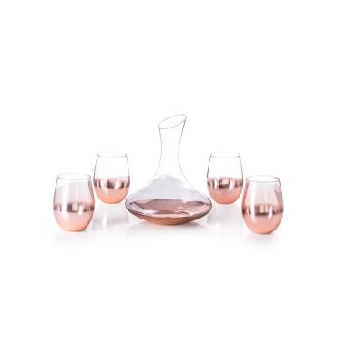 Set de Vinos de Cristal con Decantador y Cuatro | Goodie
