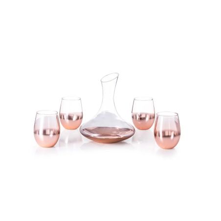 Set de Vinos de Cristal con Decantador y Cuatro | Goodie