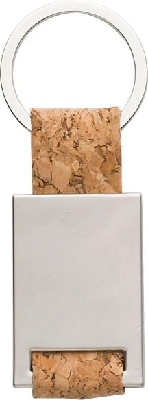 Llavero de Corcho con Detalle de Zinc Personalizado | Goodie