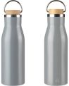 Botella de Acero Inoxidable Reciclado con Bambú Personalizada - Imagen 29